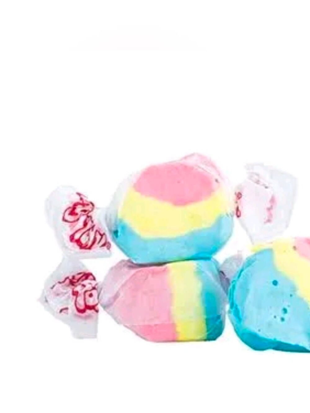 Salt Water Taffy 10 Pieces Shaved Ice - White & Yellow
